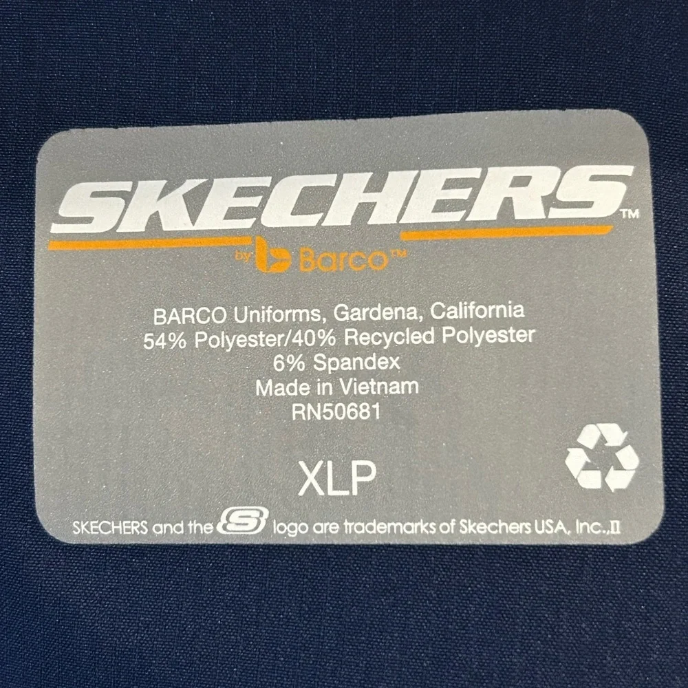 NWT- Skechers by Barco Vitality Charge Scrub Pants in navy blue.